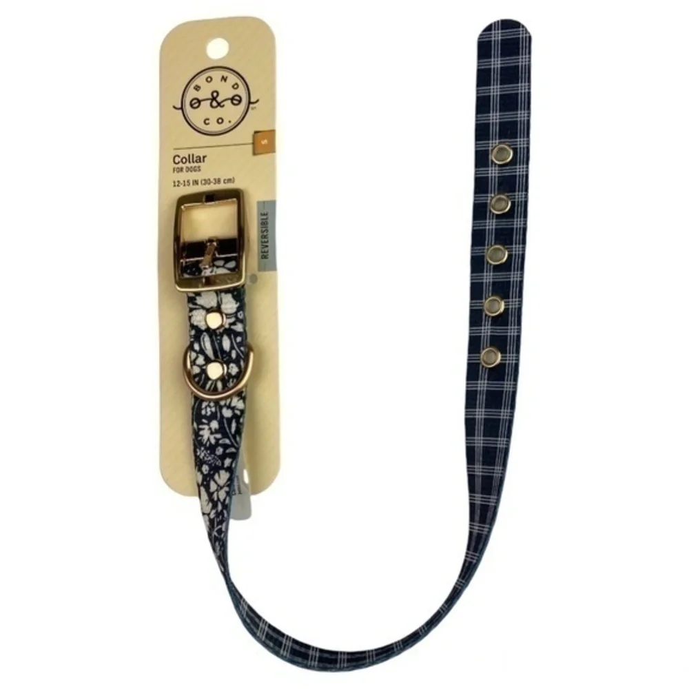 Bond & Co Reversible Dog Collar for Small Dogs